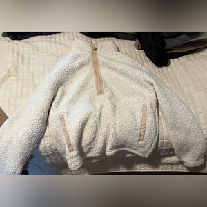 Cozy White Sherpa Fleece Jacket